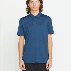 NWT: Volcom Hazard Pro Navy Polo Shirt